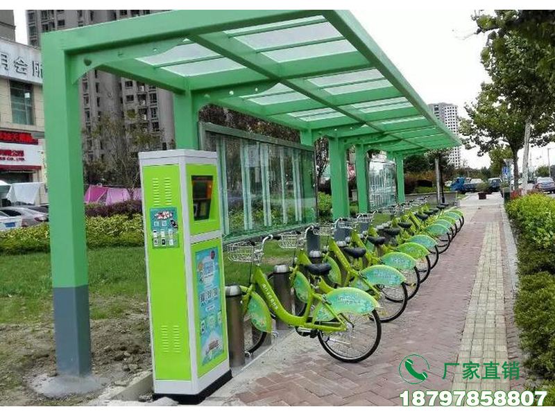 徐州公交站共享自行车存放亭