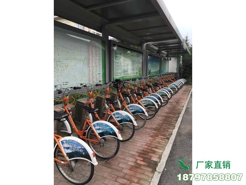 西安城市中心智能共享单车候车棚
