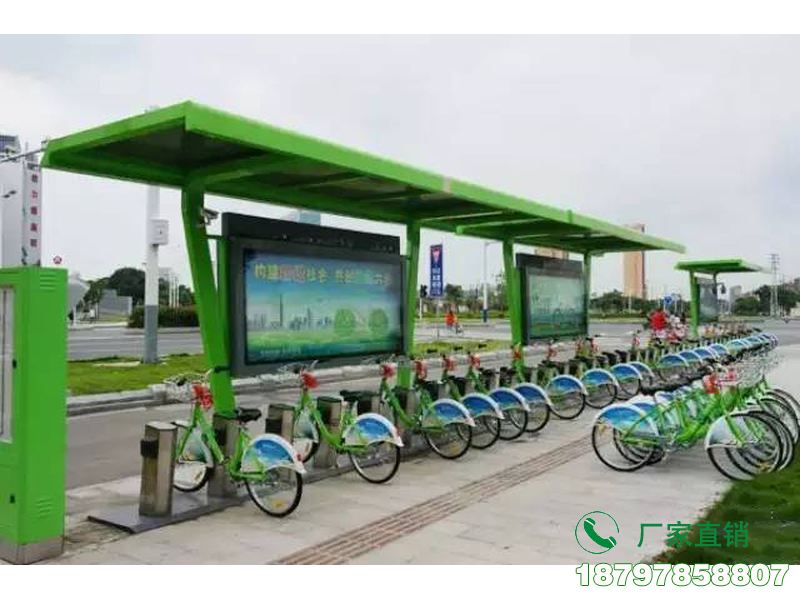 西安城市中心智能共享单车候车棚